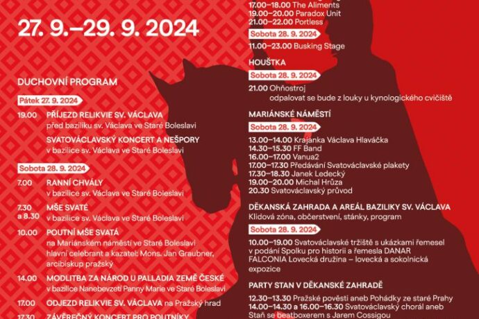 Národní svatováclavská pouť 2024. Poslední zářijový víkend