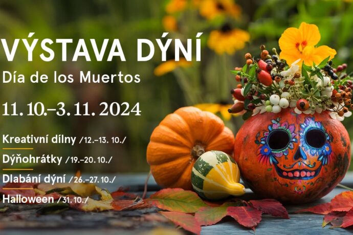 Dílničky v mexickém stylu a dýňohrátky. Navštivte výstavu dýní v Botanické zahradě Praha!