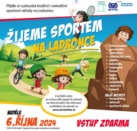 Akce Sportujeme na Ladronce již tuto neděli!