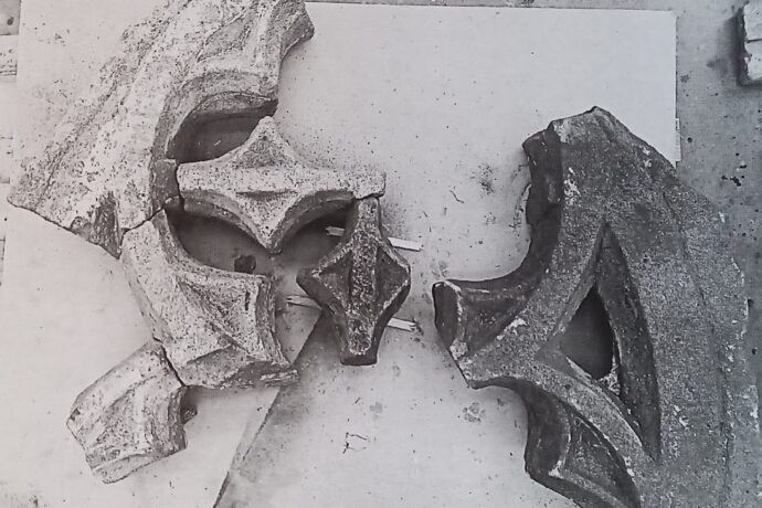 Kamenná kružba z kostela v Jerlochovicích. Foto: ©Muzeum Novojičínska