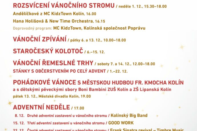 Vánoční trhy Kolín 2024