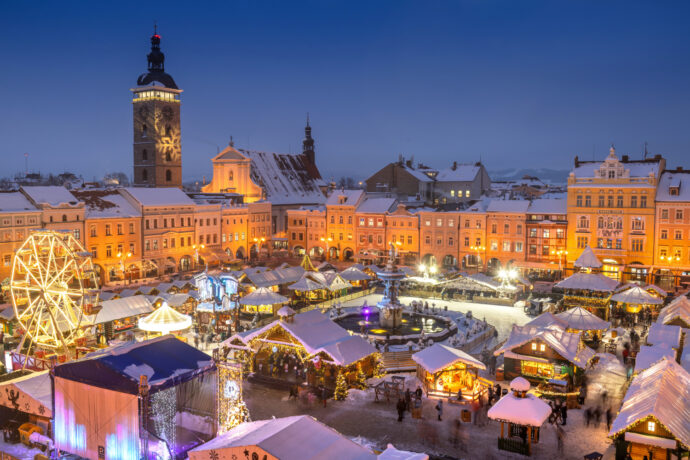 Vánoční trhy v Českých Budějovicích patří k těm nejkrásnějím v republice. Foto: ©České Budějovice