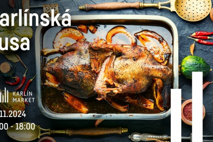 Karlínská husa provoní pražské Karlínské náměstí