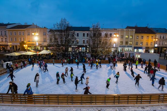 Mobilní kluziště. Foto © Město Prostějov