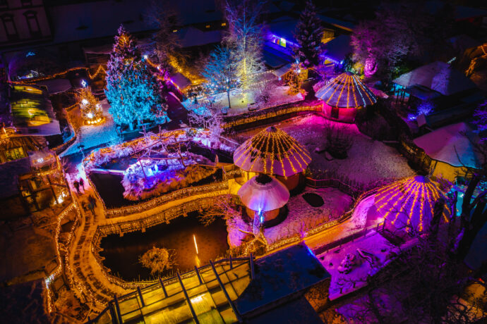 Nasvícená Zoo Hluboká. Foto: ©České Budějovice