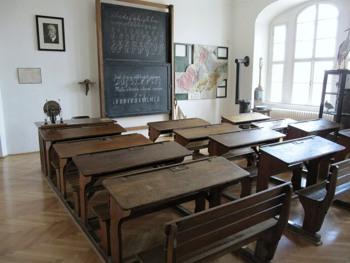 Přerov, Muzeum Komenského, školní třída 1. republika. Foto  © Palickap / Creative Commons / CC-BY-3.0