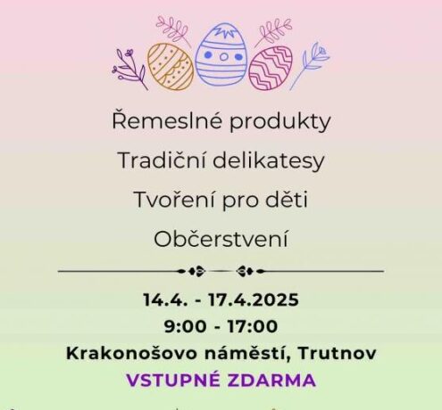 Velikonoční trhy Trutnov 2025