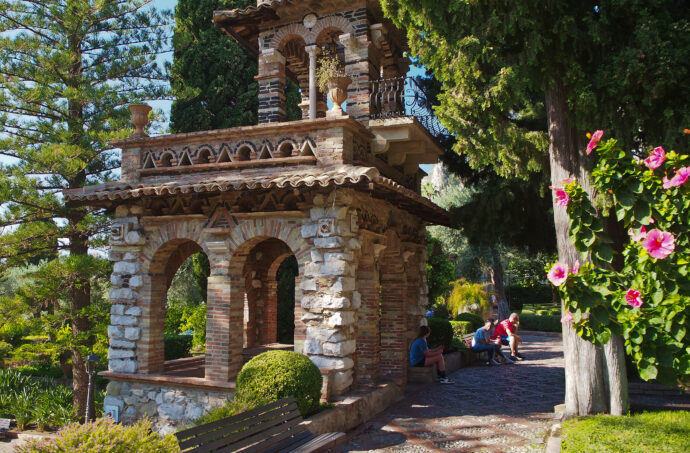 Taormina_zahrady Villa comunale. Foto © se svolením Jiří Hloušek