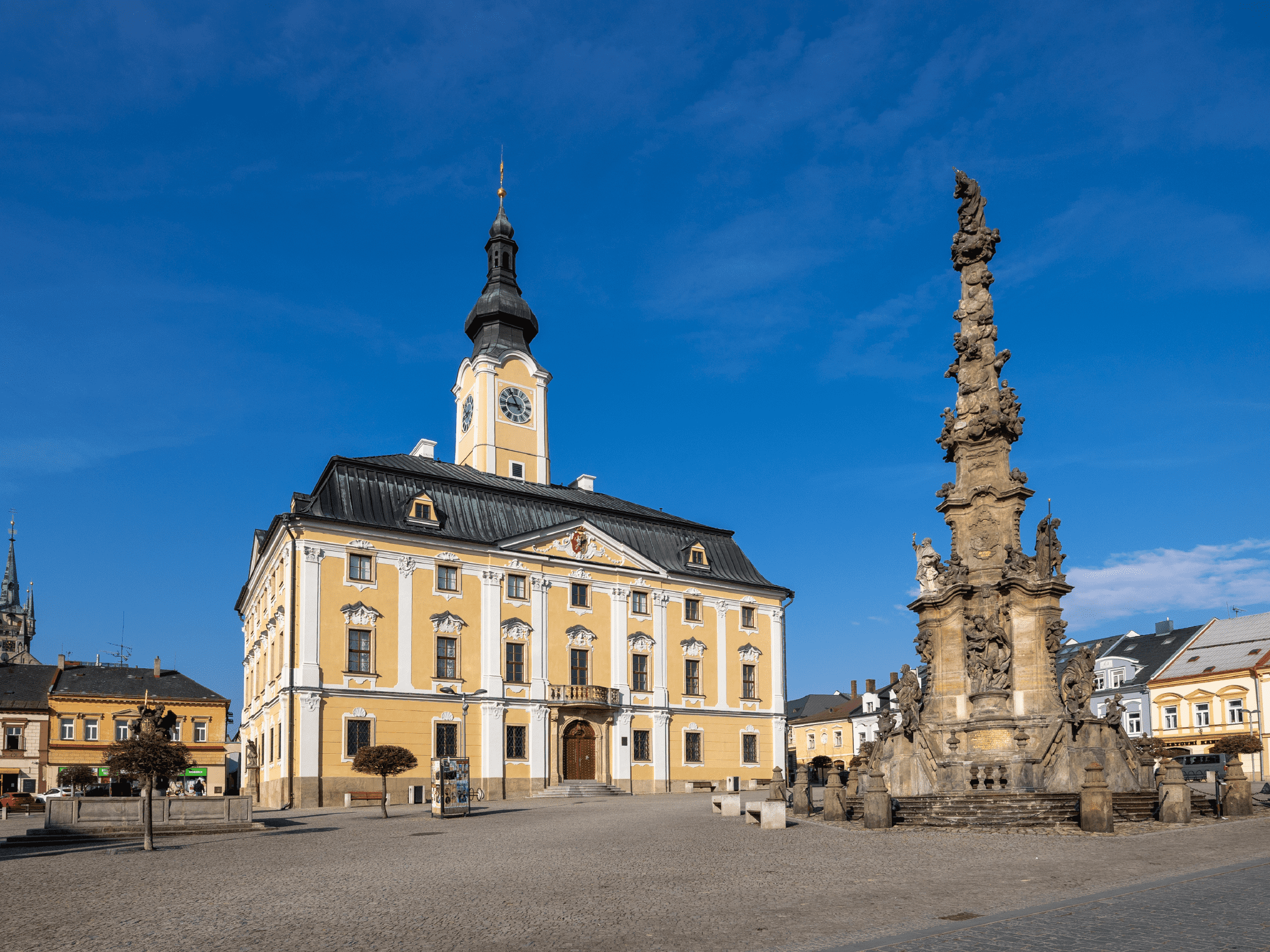 Palackého náměstí s barokní radnicí. Foto: ©Jakub Klimeš