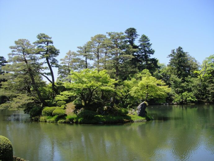 Kenrokuen v Kanazawa. Foto © autor departure46, Pixabay, Creative Commons Zero (CC0)