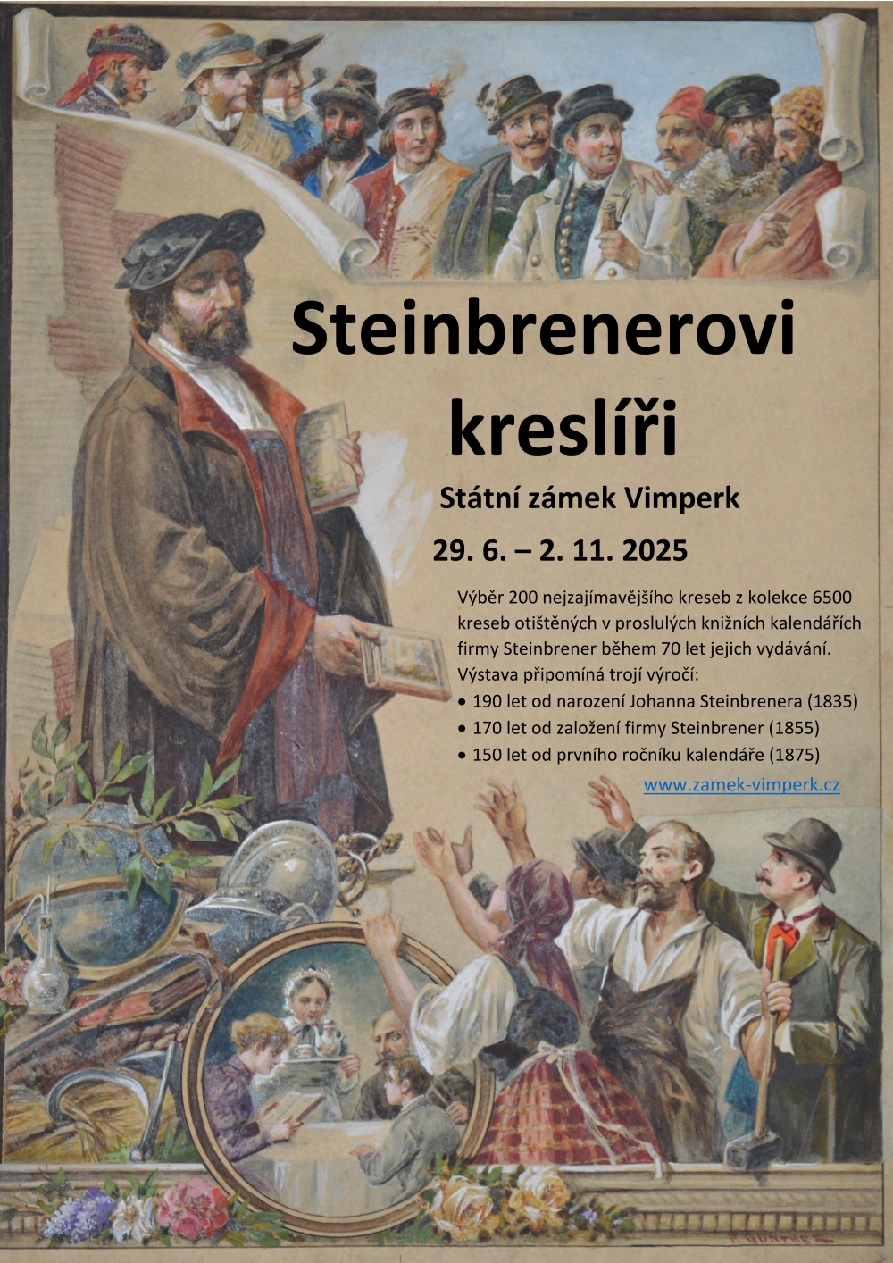 Výstava Steinbrenerovi kreslíři na Státním zámku Vimperk. Foto: ©NPÚ