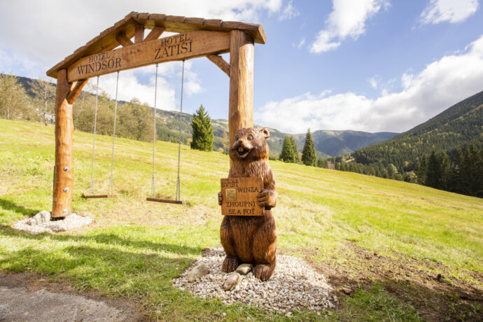 Nový fotopoint s perfektním výhledem. Foto: ©Michael Kolář, Hotel Zátiší