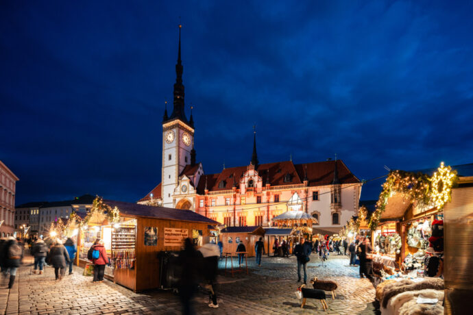 Nádherné vánoční trhy v centru Olomouce. Foto: ©Magistrát města Olomouce