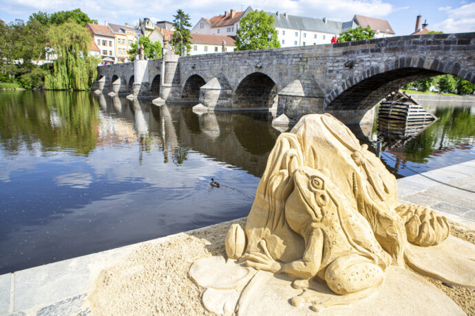 Sochy z písku v Písku. Foto: © Michael Kolář