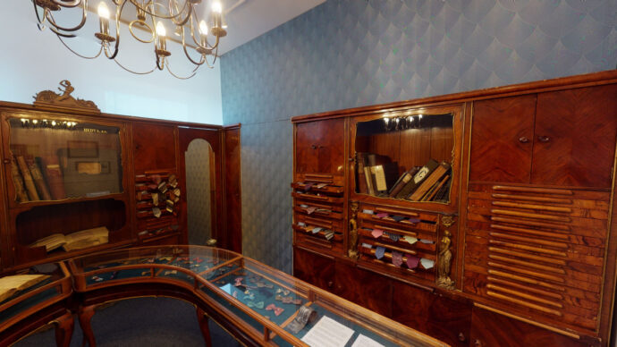 Zařízení pražské prodejny kravat ve stylu art deco. Foto: © Městské muzeum Rýmařov