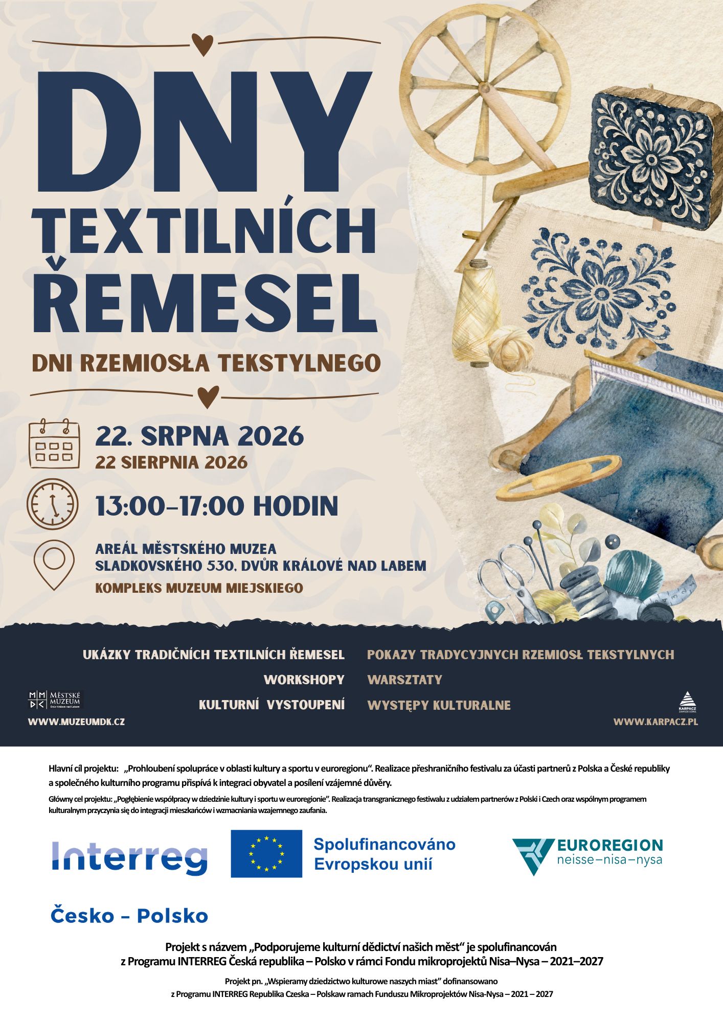 DEN TEXTILNÍCH ŘEMESEL